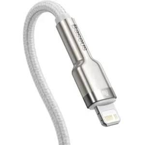 Cabo USB-C <-> Lightning 20W 480Mbps revestimento a nylon - 1 m - branco