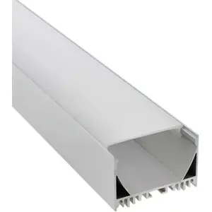 Perfil de alumínio de superfície para fita de leds - 54x34mm - 2 metros