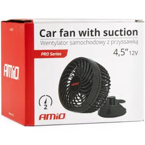 Ventoinha para automóvel 12V (isqueiro) de 2 velocidades c/ ventosa - Ø114mm