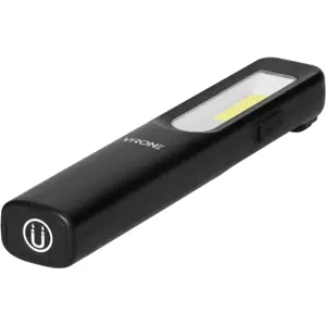 Lanterna LED recarregável 3W 200lm+50lm 1200mAh com clip e íman