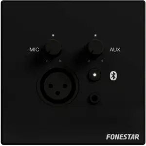Kit de altifalantes amplificados de parede 2x25W c/ Bluetooth