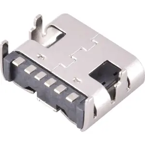Conector USB 3.1 Type-C hembra SMD 6 pines para PCB
