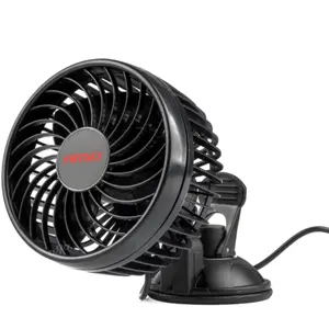 Ventoinha para automóvil 12V (encendedor) de 2 velocidades c/ ventosa - Ø114mm