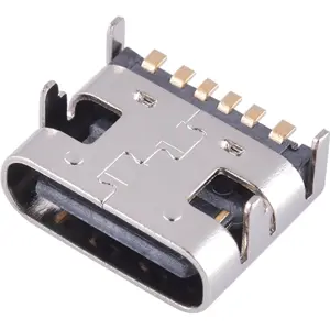 Conector USB 3.1 Type-C hembra SMD 6 pines para PCB