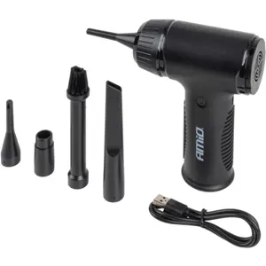 Soprador de ar portátil a bateria 50W 3.600mAh (c/ 5 ponteiras)