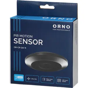 Sensor de Movimento PIR 360° para Teto com relé 230V 2000W preto