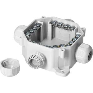 Caixa de derivação estanque IP67 400V 122x122mm