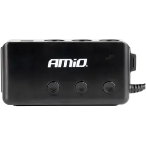 Distribuidor de mechero 12/24VDC de 3 salidas con interruptor + 3x USB-A + USB-C PD30W