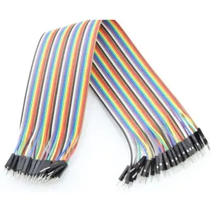 Conjunto de 40 cabos de ligação Jumper Dupont macho-macho - 200mm