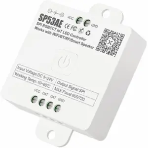 Controlador Bluetooth para Tiras LED RGBCCT SPI, compatible con Alexa y Google Home