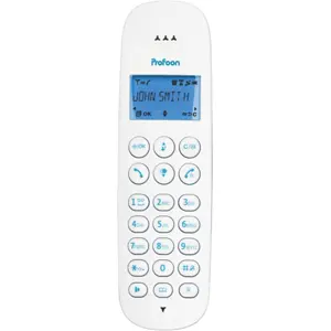 Telefone rede fixa sem fios DECT - branco e azul