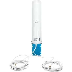Antena 4G LTE DUAL Omnidirecional 12dBi c/ 2 cabos - IP67