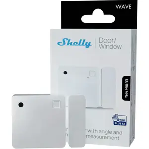 Sensor Inteligente Z-Wave Long Range para Portas e Janelas Shelly Wave - Branco