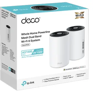 Sistema Mesh Wi-Fi 6 AX1500 (Pack 2 unid.) (380 m²)