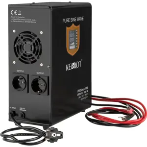 Inversor de parede PROsinus-1000 12VDC ➝ 230V onda sinusoidal pura 1000VA 700W c/ função de UPS