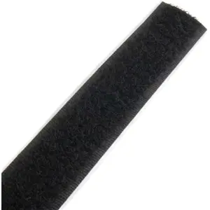 Fita velcro preta autocolante macho + fêmea 20mmx5m