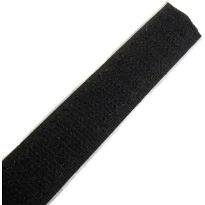 Fita velcro preta autocolante macho + fêmea 20mmx5m