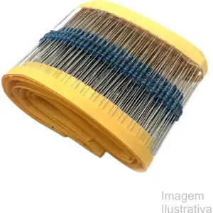 Conjunto de 50 resistências 1/2W 1% 91Ω