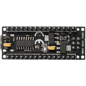 Microcontrolador compatível com Arduino Nano (ATmega328PB) c/ USB-C e lógica comutável 3.3V/5V