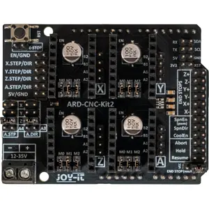 Kit de controlo de CNC c/ Shield CNC 4 Eixos + 4 Drivers DRV8825 para Arduino