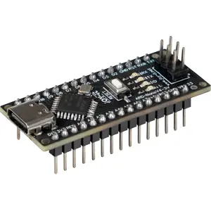 Microcontrolador compatível com Arduino Nano (ATmega328PB) c/ USB-C e lógica comutável 3.3V/5V