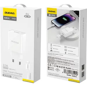 Carregador USB-A 10W 2.1A + cabo Lightning - Branco