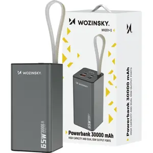 Powerbank 30.000mAh 65W QC/PD 3.0 (USB-A + 2x USB-C) c/ ecrã LCD