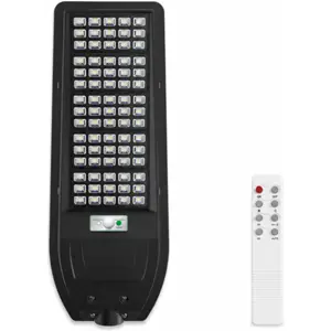 Candeeiro de Rua Solar c/ Sensor PIR e Crepuscular + Comando - 4000K 2000lm IP54