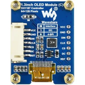 Display OLED 1.3'' 64x128 SPI/I2C (SH1107)