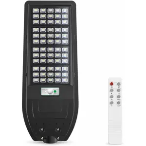 Luminaria de calle solar con sensor PIR y crepuscular + mando - 4000K 1800lm IP54