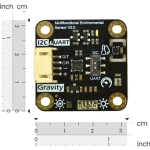 Sensor multifunções para temperatura, humidade, pressão, luz ambiente e UV I2C/UART