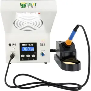 Estação de soldar digital 90W c/ extrator de fumo e luz