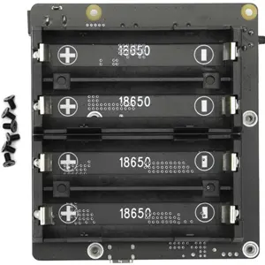 UPS para Raspberry 5.1V 5A c/ suporte de baterias 4×18650