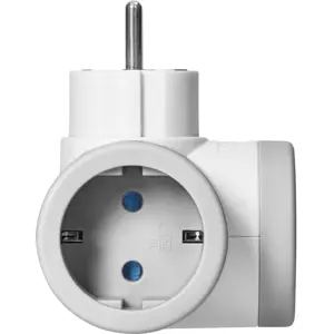 Tomada Schuko dupla c/ USB-A + USB-C 3.4A