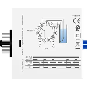Relé de nível para eletrobombas - Plug-In (11 Pinos) 230VAC