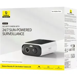 Cámara IP (Wi-Fi) Bullet 2K IR 6 m con batería y panel solar integrado - IP67