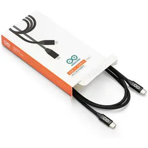 Cabo USB-C <-> USB-C 3.0 60W PD para Arduino (24 pinos) - 1 m