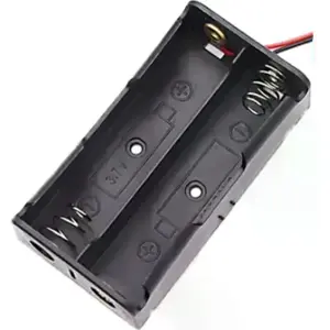 Suporte de pilhas 2x18650 com fios de 130mm