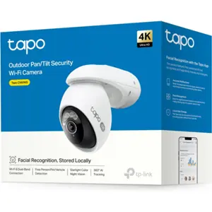 Câmara IP (Wi-Fi / Ethernet) Pan/Tilt 8MP 4K 4mm IR 30m Visão Noturna a Cores - IP66