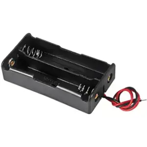 Suporte de pilhas 2x18650 com fios de 130mm