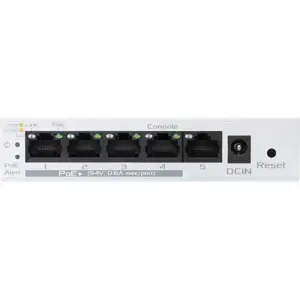 Switch 5P (4x PoE+) Gigabit Gerenciável 60W - branco
