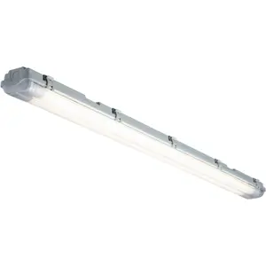 Armadura para tubos de LED T8 2x120cm IP54 c/ 2x lâmpadas LED T8 18W 4000K