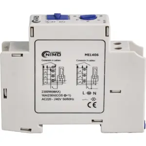 Temporizador de escada p/ calha DIN 16A 230Vac (0,5 a 20 minutos)
