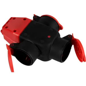 Bloco de 3 tomadas Schuko sem cabo para exterior IP44