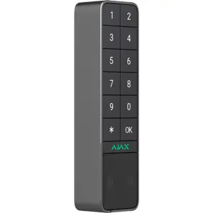 Leitor de controlo de acesso c/ PIN + RFID + Bluetooth + cartão Ajax - teclado retroiluminado - IP66