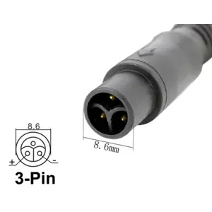 Fonte de alimentação / Carregador Scooter/Trotinetes eléctricas 42V 3.0A 126W - Ficha E-Bike 3-pin