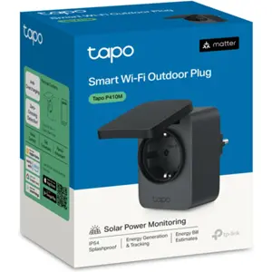 Tomada Inteligente Wi-Fi c/ Matter - 16A 3680W c/ medição consumo - p/ exterior IP54
