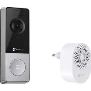 Kit de Videoporteiro inteligente WiFi 3K 5MP a bateria + Campainha