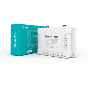 Módulo 4 comutadores Smart WiFi Wireless Pro + RF