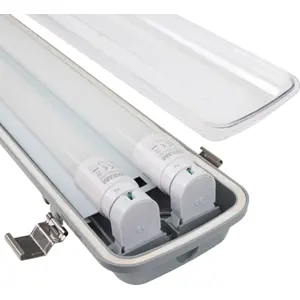 Armadura estanque (IP65) 2xG13 T8LED 120cm  (lâmpadas não incluidas)